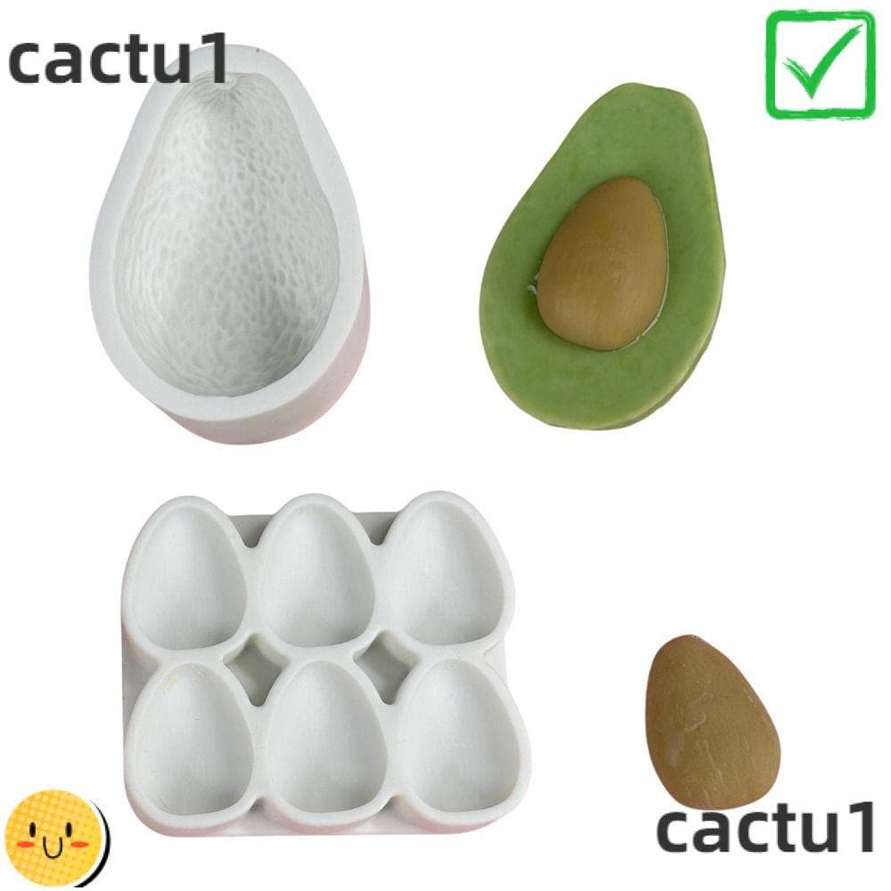 Molde De Sobremesa Em Forma De Fruta CACTU , Flexível Resistente Ao Calor Para Bolo De Mousse De Abacate Cozimento Sem B