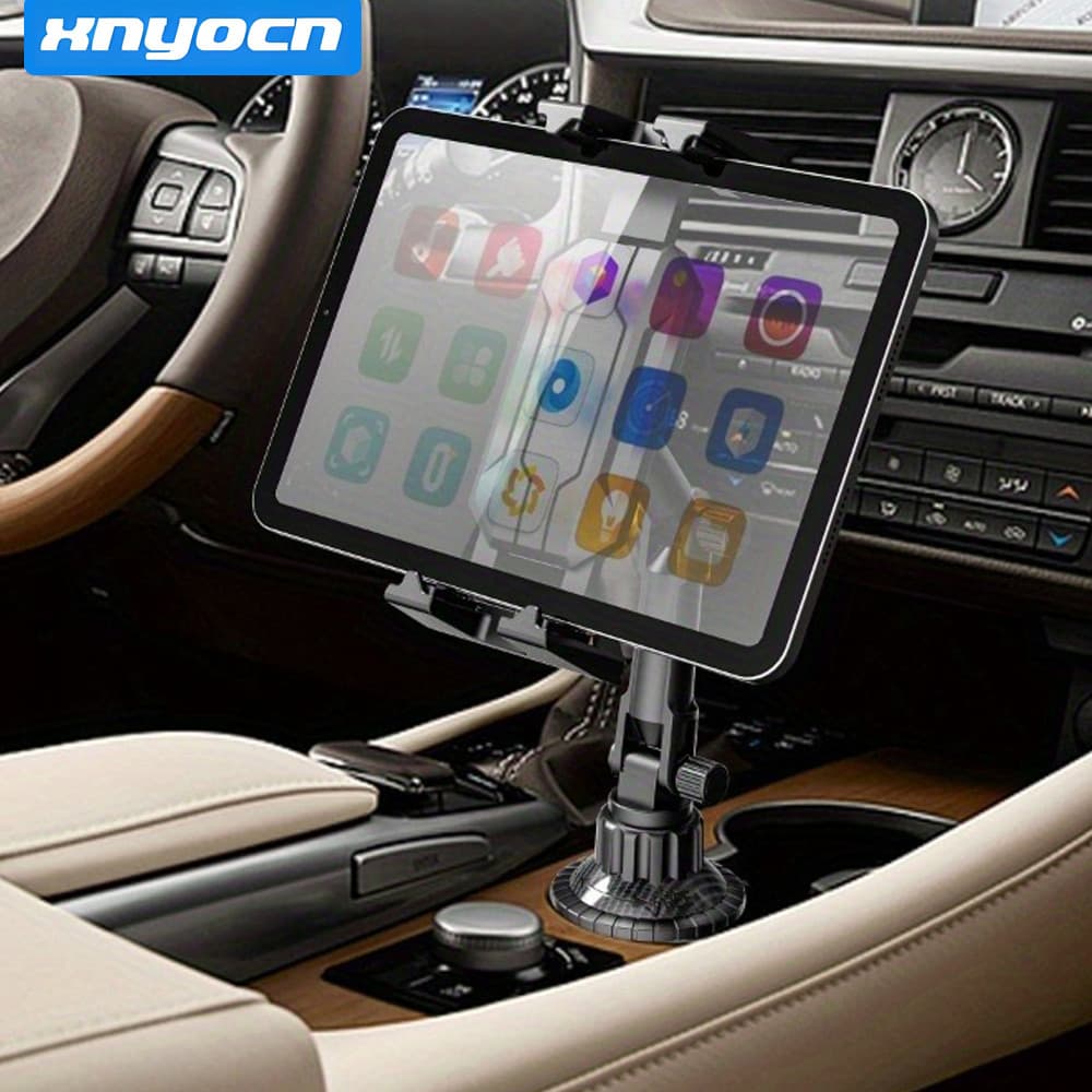 Suporte De Copo Para Carro De Instalação Rápida , Telefone E Tablet Com Braço Longo Ajustável , Design Telescópico Mola
