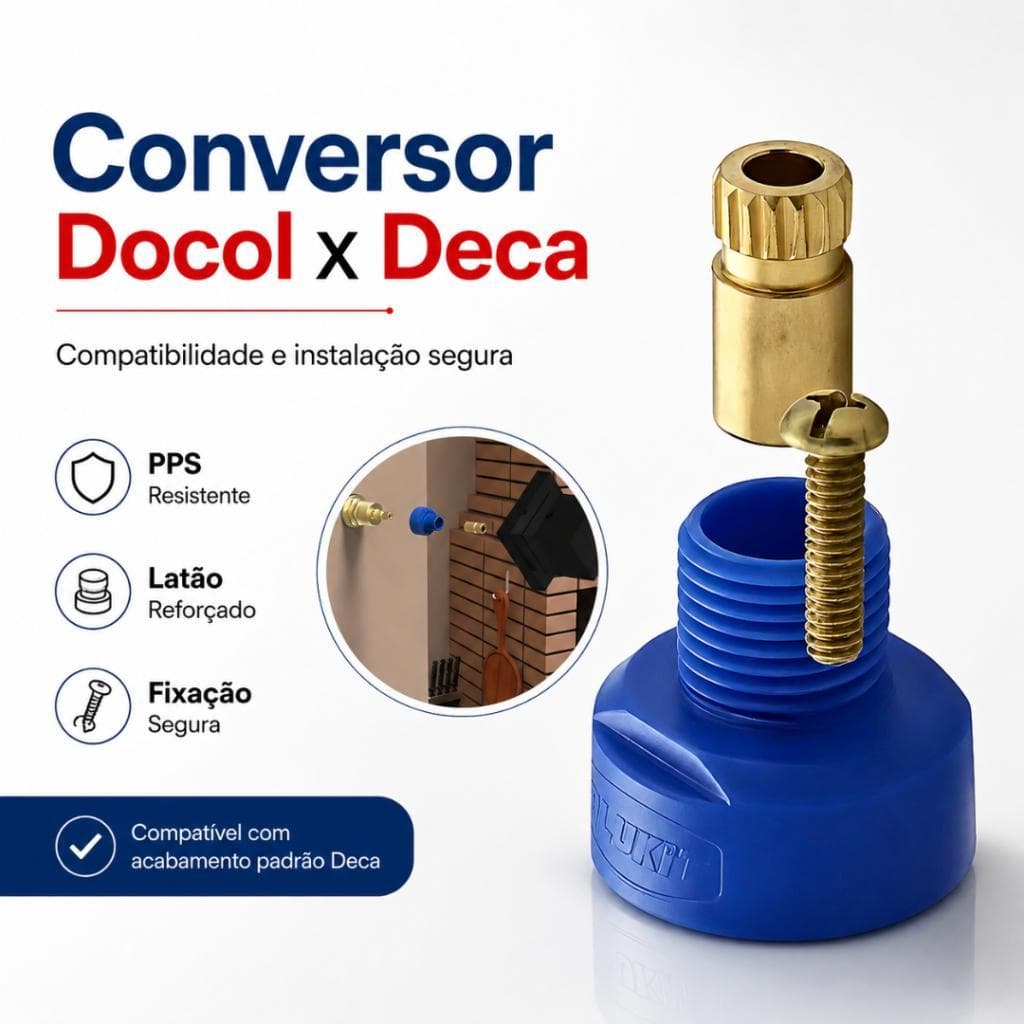 Conversor Adaptador Registro Padrão Docol Para Deca