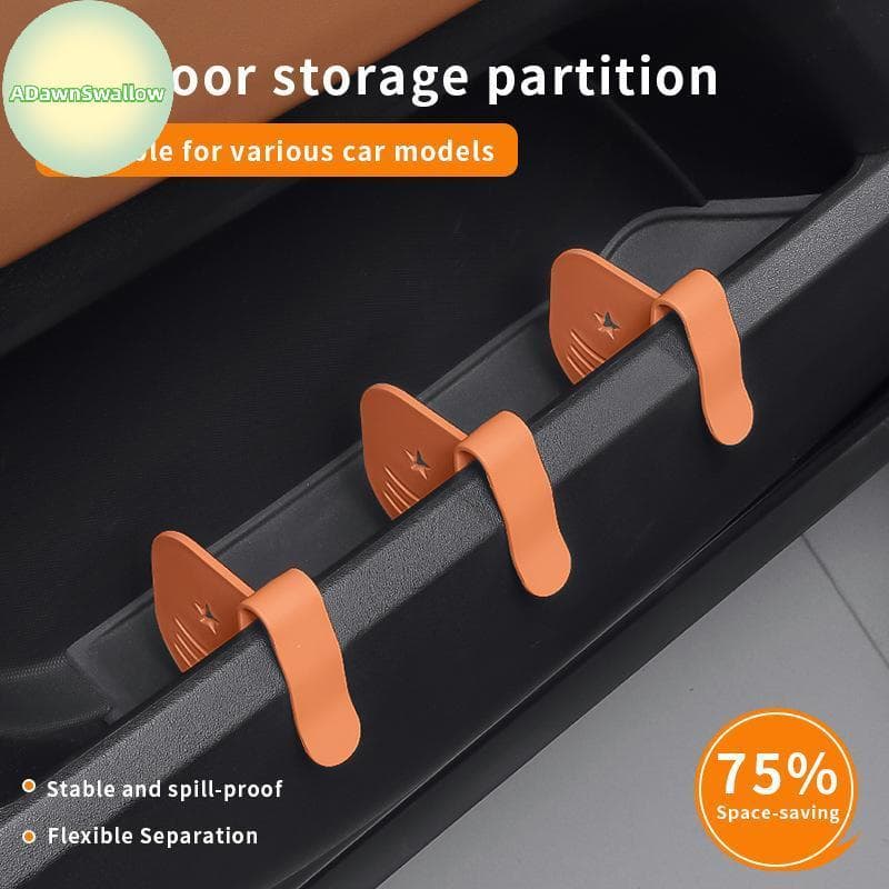 ADS Painel Divisória De Ranhura Para Porta De Carro Organizador Universal 2/4 Unidades Divisor De Armazenamento Durável