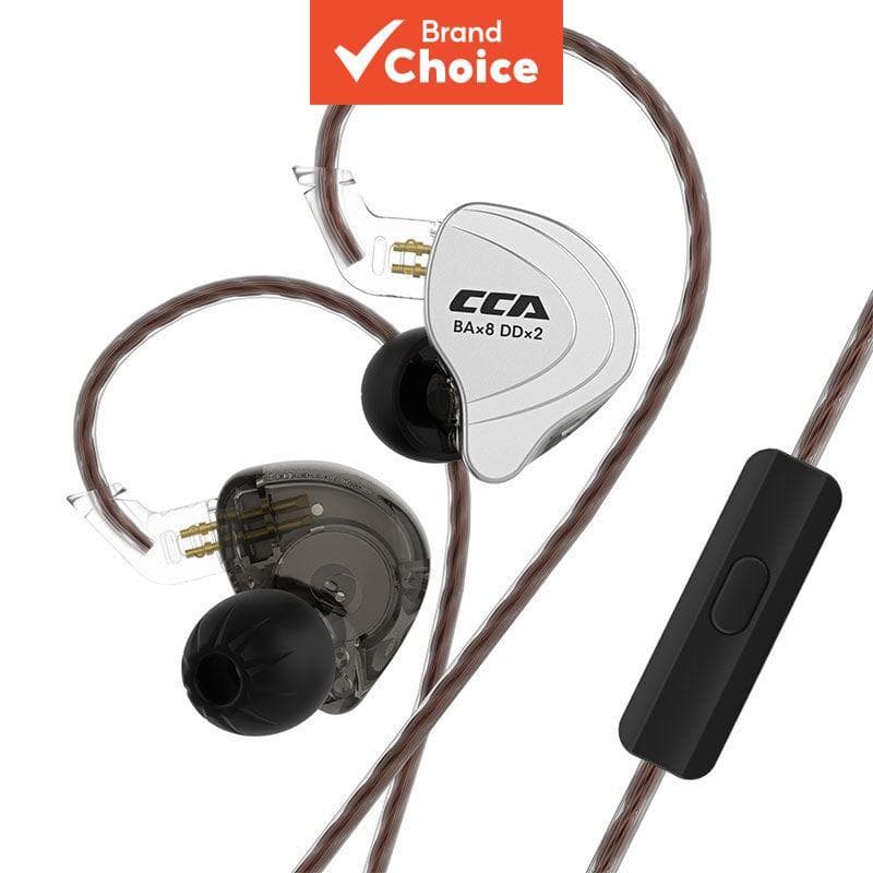 CCA C10 Fones De Ouvido Intra-Auriculares Com Fio HiFi Sports E Ring Iron Design Música Uso Diário Áudio Estável Escritó