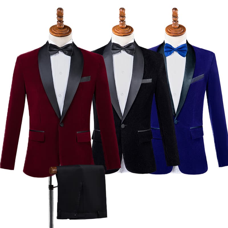 Vinho vermelho liso veludo terno banquete masculino brinde vestido noivo casamento anfitrião cantor cerimonial palco des