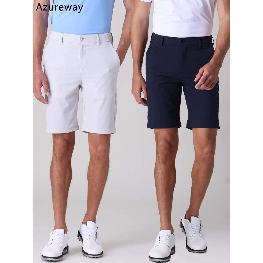 Calças de golfe de verão masculinas buracos respiráveis Shorts de secagem rápida estilo fino respirável calças de bola e