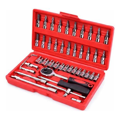 Kit Ferramentas 46 Peças Com Maleta