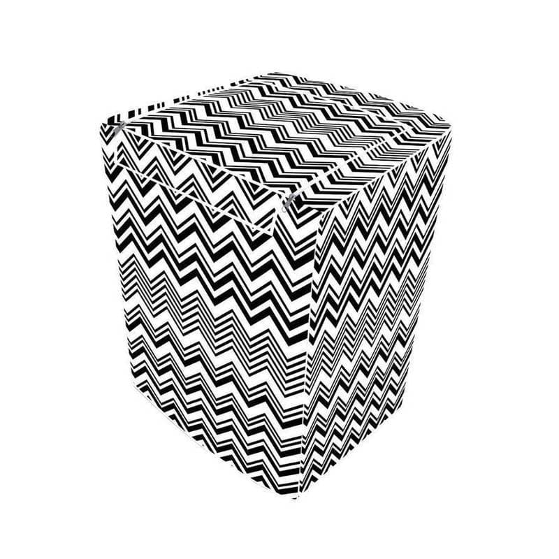 Capa de Máquina de Lavar G Zig Zag com Zíper Forrada
