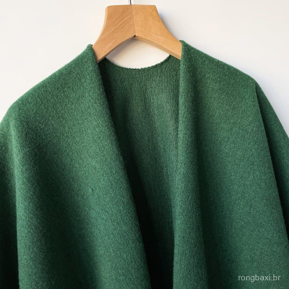 Cross-Border cor sólida xale ar condicionado dupla face imitação Cashmere xale exterior wear viagem wear capa quente.