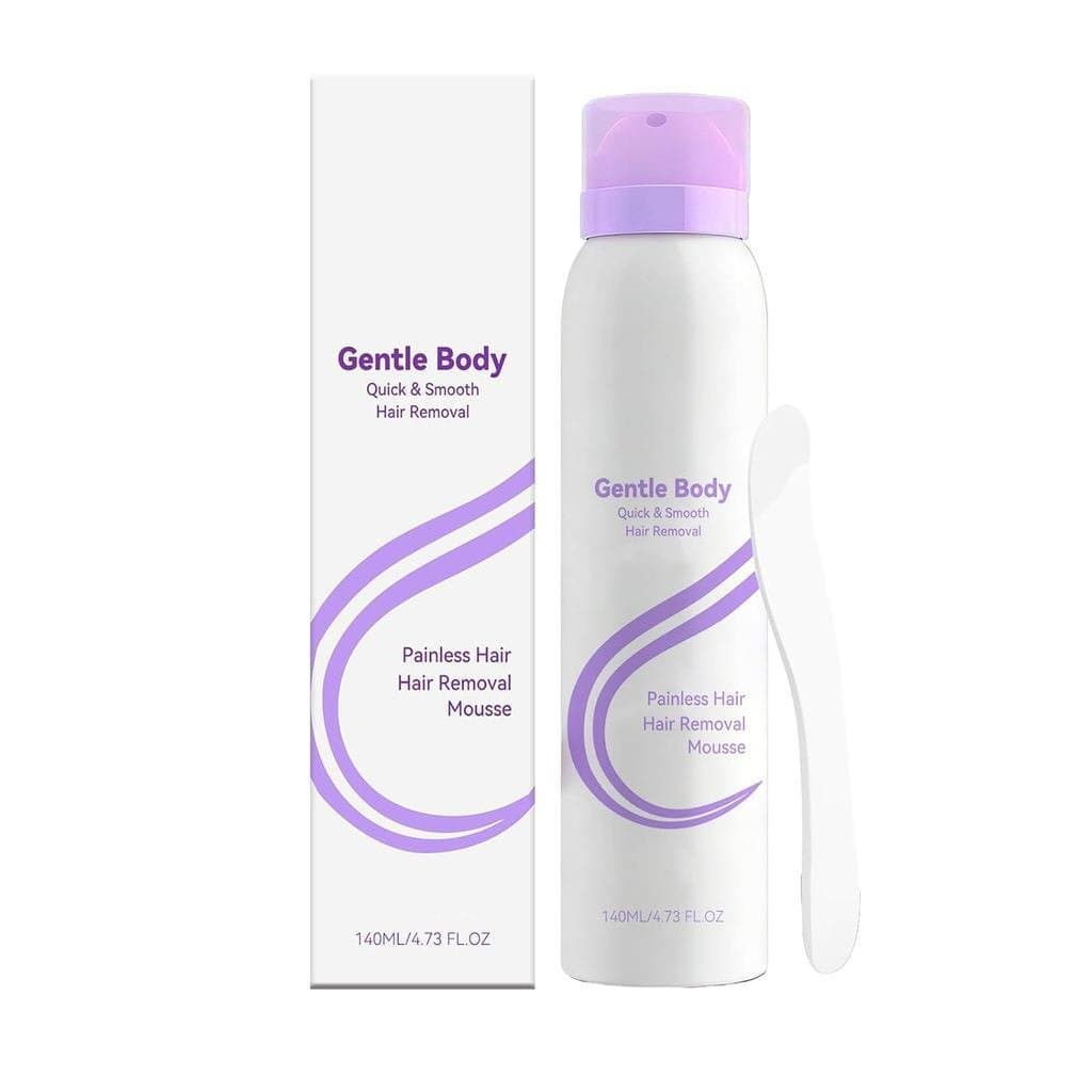 Mousse Suave para Remoção de Pelos para Mulheres e Homens, Spray Removedor de Pelos com Espátula, Remove Pelos dos Braço