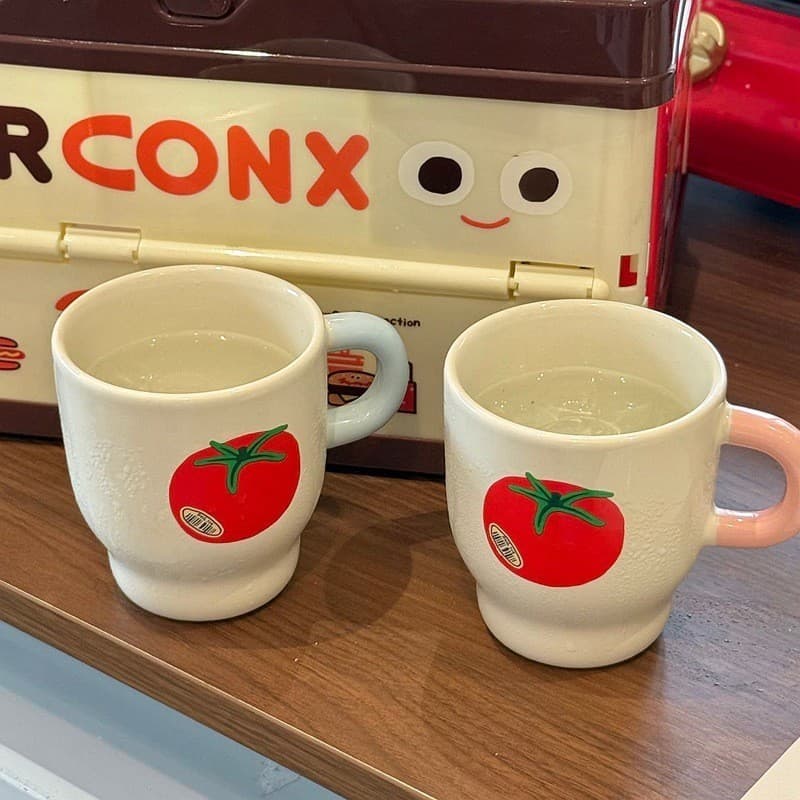 INS estilo caneca de cerâmica coreano simples xícara de café copo de leite casal copo de água doméstico