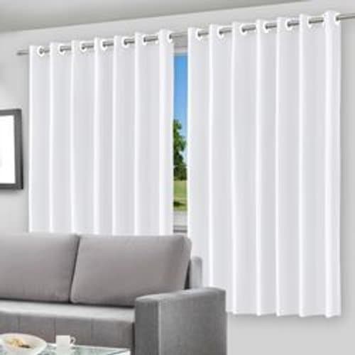 Cortina Blackout para quarto Com Ilhos 280x140 Branco