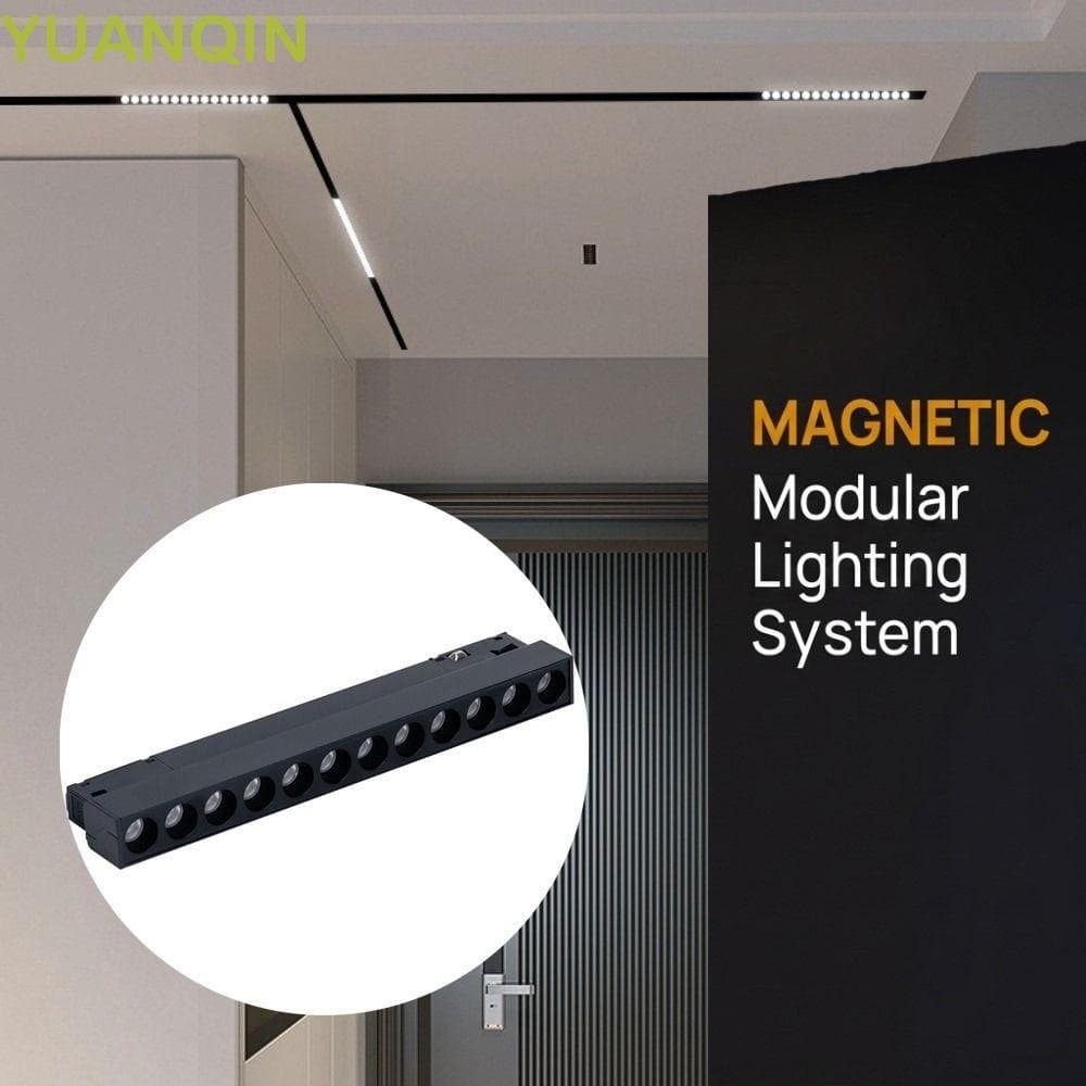 Luz De Trilho De Grade Inteligente YUANQINZT , Regulável 48V , Lâmpada Guia
