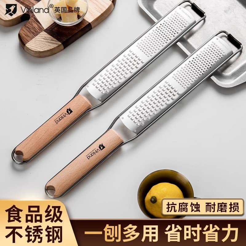 Ralador de limão britânico, descascador de caspa em aço inoxidável, ralador de barbear, estilo japonês, plaina de queijo