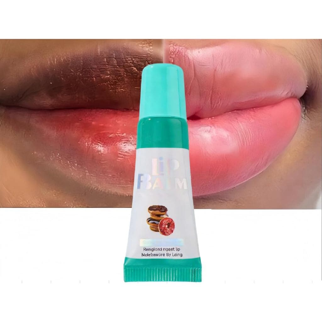 Bálsamo Clareador Labial para Remoção de Manchas Escuras, Esfoliação, Redução de Opacidade, Bálsamo Rosa Anti-Rachaduras