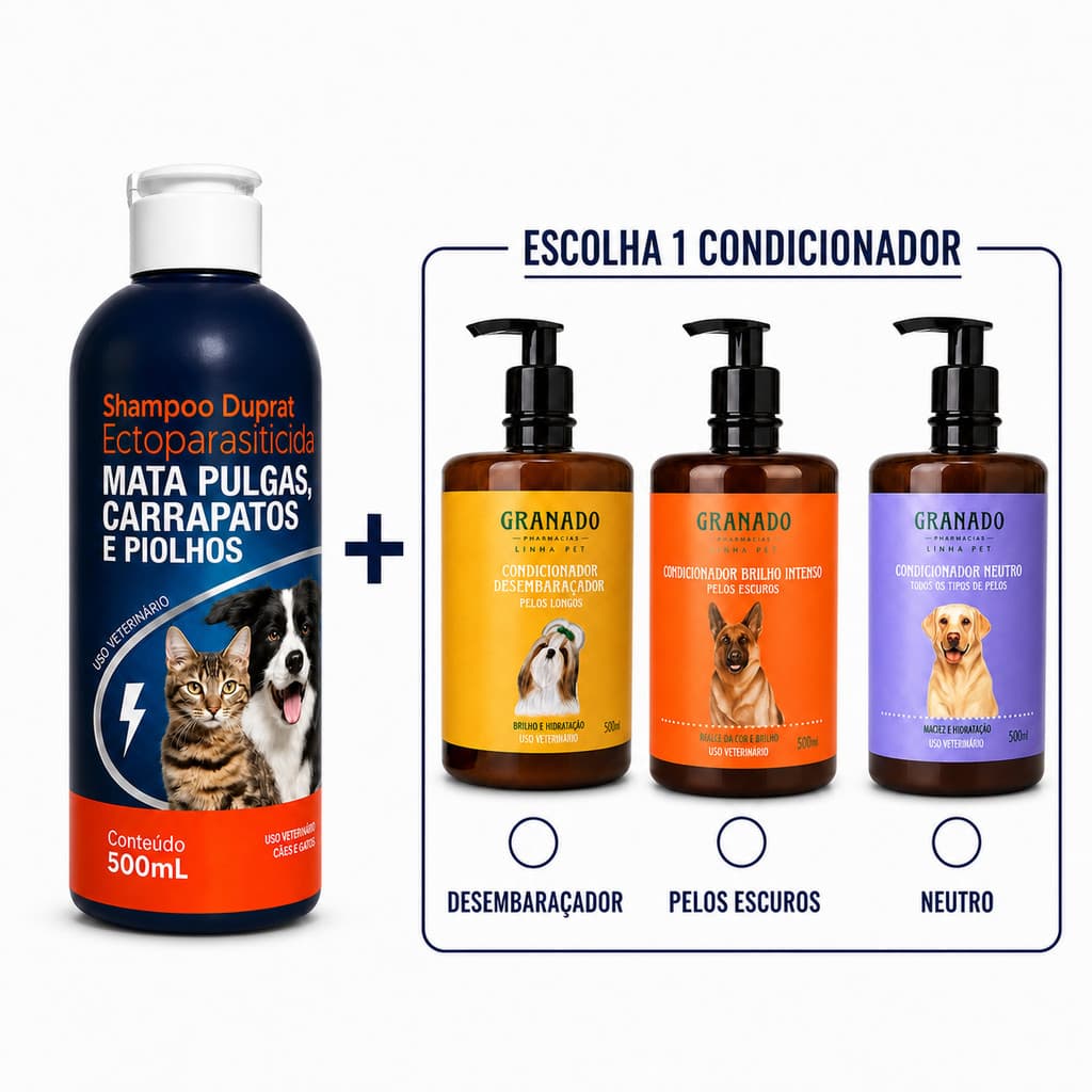 Shampoo Antipulgas Com Condicionador Granado