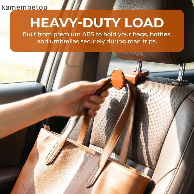 Gancho Para Encosto De Cabeça De Carro , Organizador De Assento Ba , Cabide De Plástico Durável , Solução Versátil De Ar