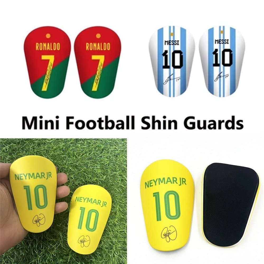 1 Par de Mini Caneleiras de Futebol, Protetor de Perna Resistente ao Desgaste, Absorvente de Choque, Leve