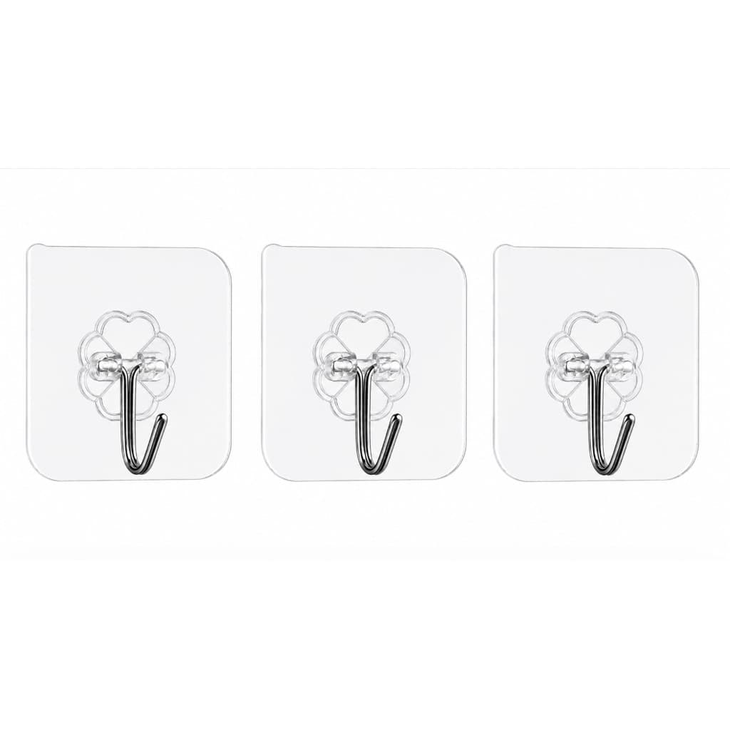 Kit 3 Ganchos Adesivos de Parede Forte - Autocolante Mult