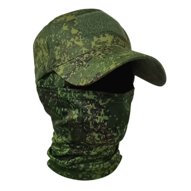 Ventilador militar ao ar livre camuflagem boné de beisebol máscara facial tático boné de beisebol ao ar livre caminhadas
