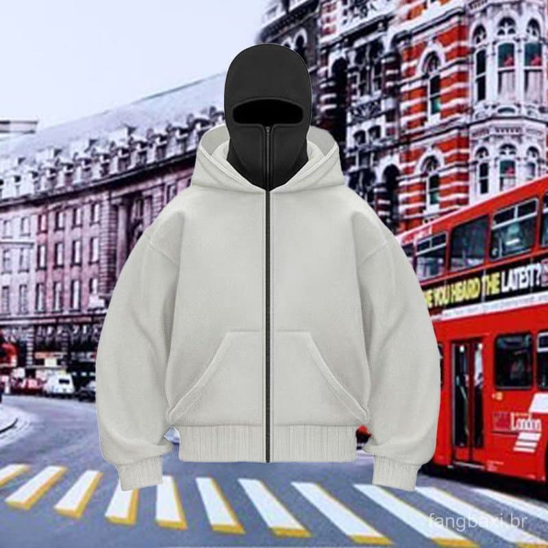 Marca de moda na moda Cross-Border europeu americano moda primavera outono moletom jaqueta solta homens mulheres mesmo e