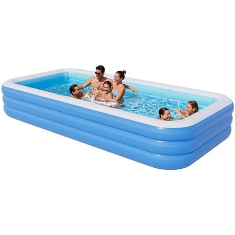 Piscina Inflável Para Adultos , Piscinas Infláveis De 103 " X 65 " X 22 " , Familiar Retangular