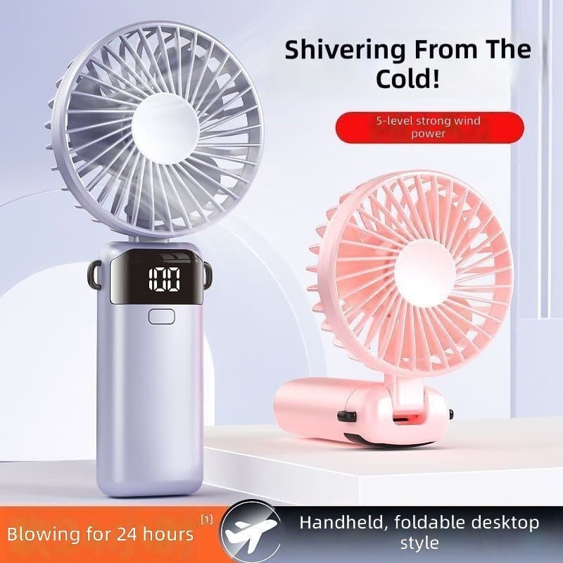Novo estilo pequeno ventilador silencioso carregamento USB ventilador elétrico dormitório doméstico mesa Desktop quarto