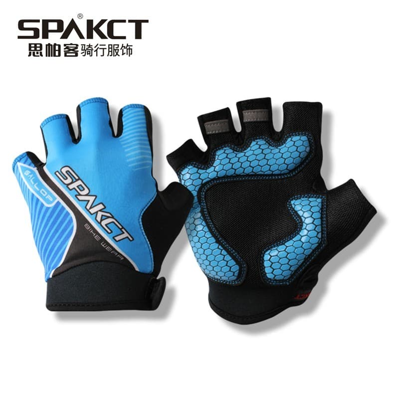 Spakct spakct spakct luvas de ciclismo meio dedo segunda geração versão atualizada luvas de bicicleta dedo curto confort
