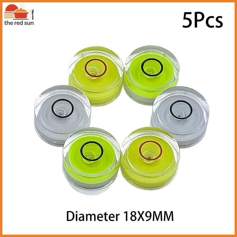 TSBR 5pcs Mini Rodada Nível De Bolha Bullseye Instrumento Ferramenta De Medição De Precisão Horizontal .
