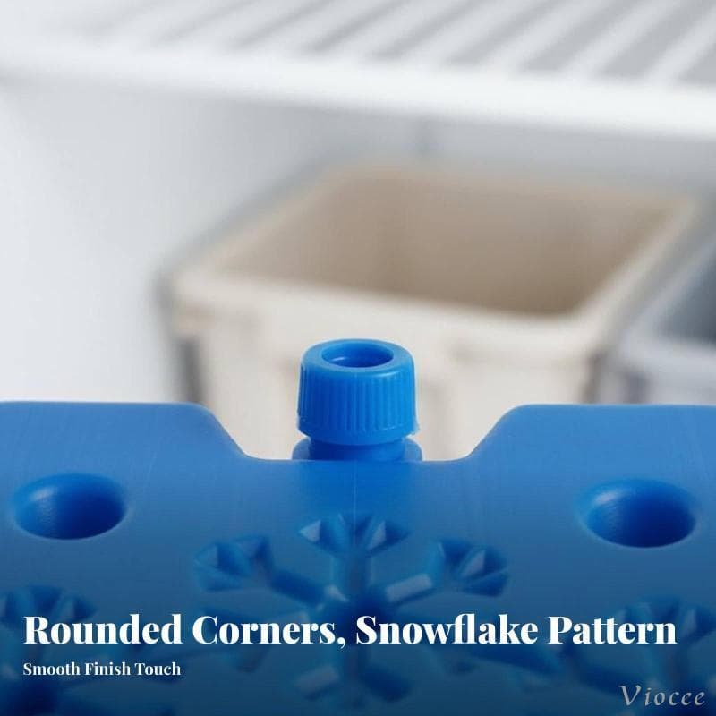 [Viocee] Bloco De Congelamento Reutilizável , Resistente A Vazamentos , Refrigerador De Tijolos Para Freezer