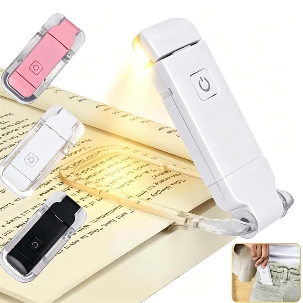 Luz De Leitura De Livros De Leds Brilho Ajustável USB Clip De Proteção Dos Olhos Portátil Bookmark Light SMART