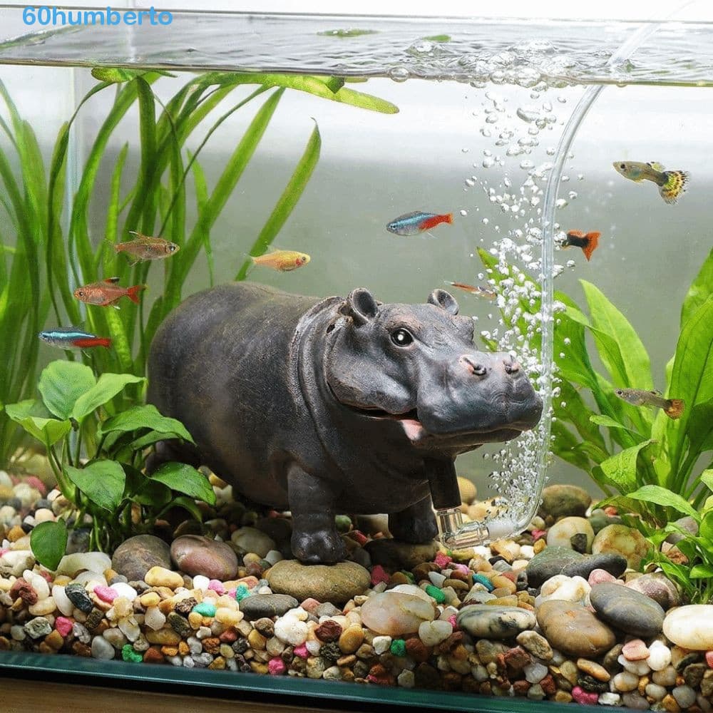 Bomba De Oxigênio HUMBERTO Hippo , Filtro Pneumático Do Tanque De Peixes Aerador Da Ar , Oxigenação Aquário Eficiente Re