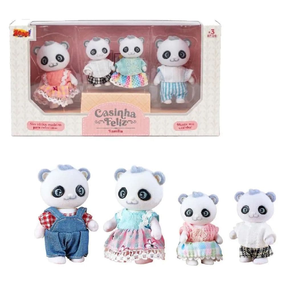 Casinha Feliz Família Panda Zoop Toys