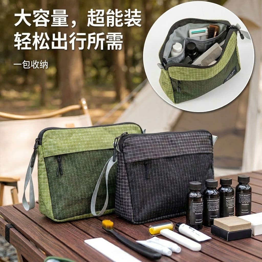 [Recomendado] Bolsa de higiene externa ultraleve à prova d'água de grande capacidade para armazenamento de grade portáti