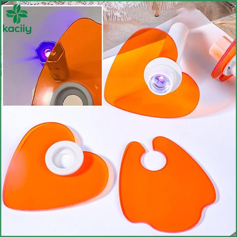 Defletor De Brilho De Luz Acrílico Laranja Para Unhas Em Formato Reto Óculos De Proteção De Lâmpada UV Anti-Azul Disposi