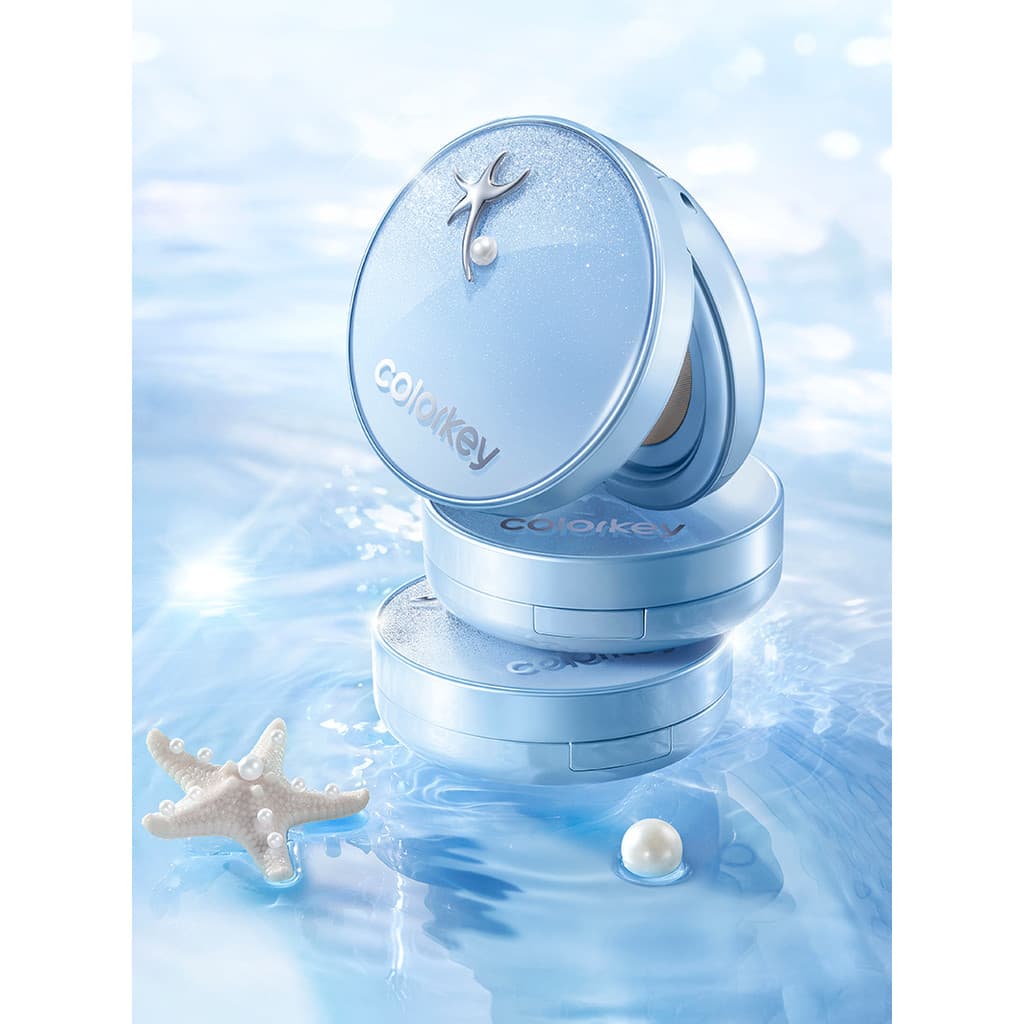 Colorkey Colorkey Caviar Peeling Almofada Holiday Island Series Maquiagem Nutrição One Light Corretivo Controle de Óleo
