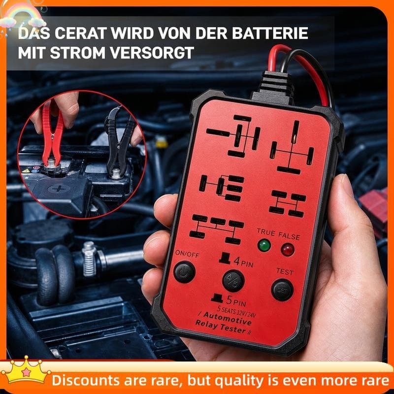 Testador De Relé Automotivo Universal , 12V , 24V , 5 Soquetes , Ferramenta De Diagnóstico De Carro Para Reparo De Autom