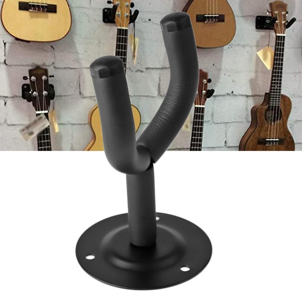 Gancho de guitarra elétrica Irfora Suporte de parede forte e seguro para todos os tipos com 4 palhetas, 1 conjunto