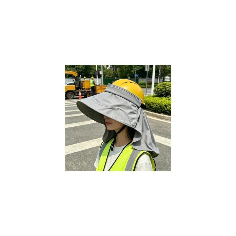 Capa para canteiro de obras, capacete de segurança, protetor solar, aba, homens, mulheres, verão, construção, guarda-sol
