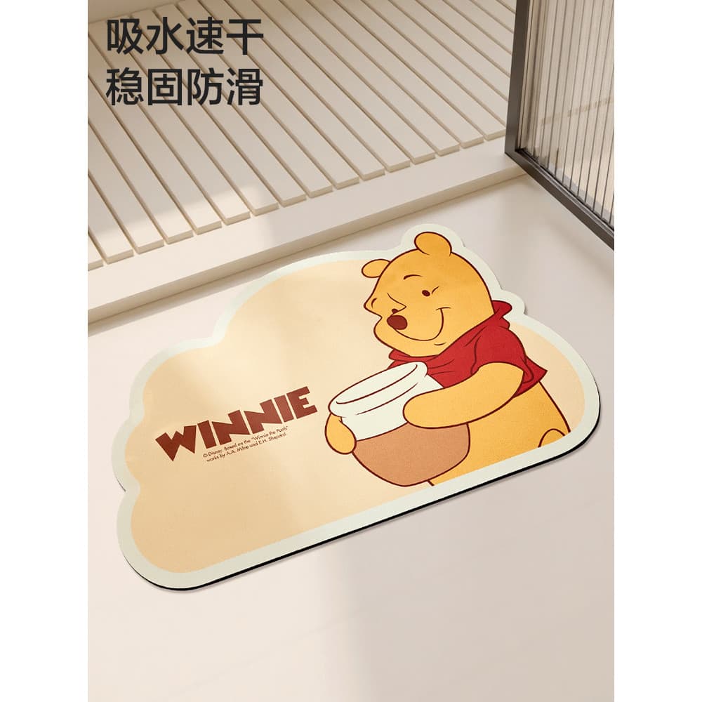 Disney Diatom lama tapete de banheiro absorvente de secagem rápida pé tapete porta antiderrapante tapete de banheiro