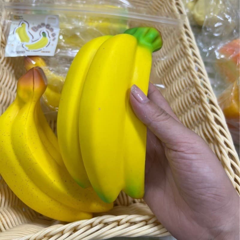 Brinquedo Mole De Banana Peeling , Bola De Aperto Elástica Realista Para Alívio Do Estresse , Novidade