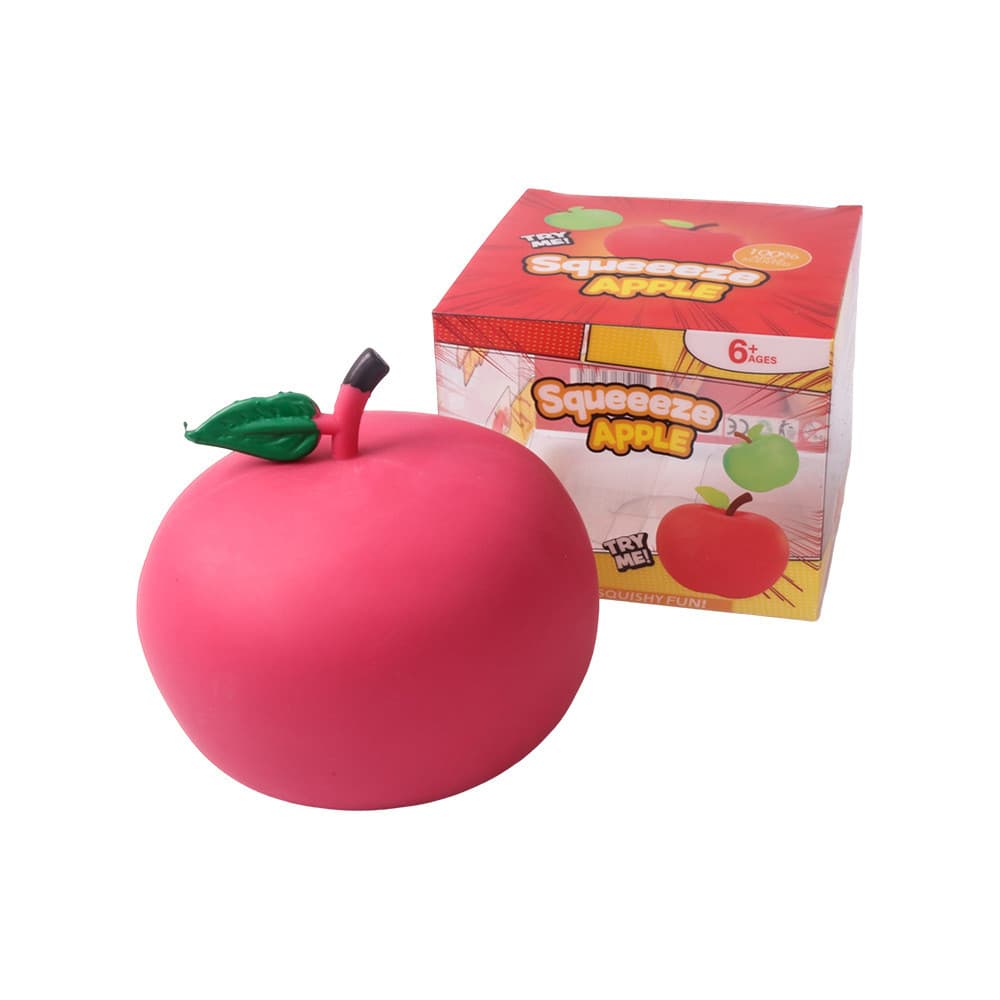 Squeeze Apple Fidget Toy Realistic Apple Shaped Soft Rubber Squeeze Toy For Stress Relief And Casual Play