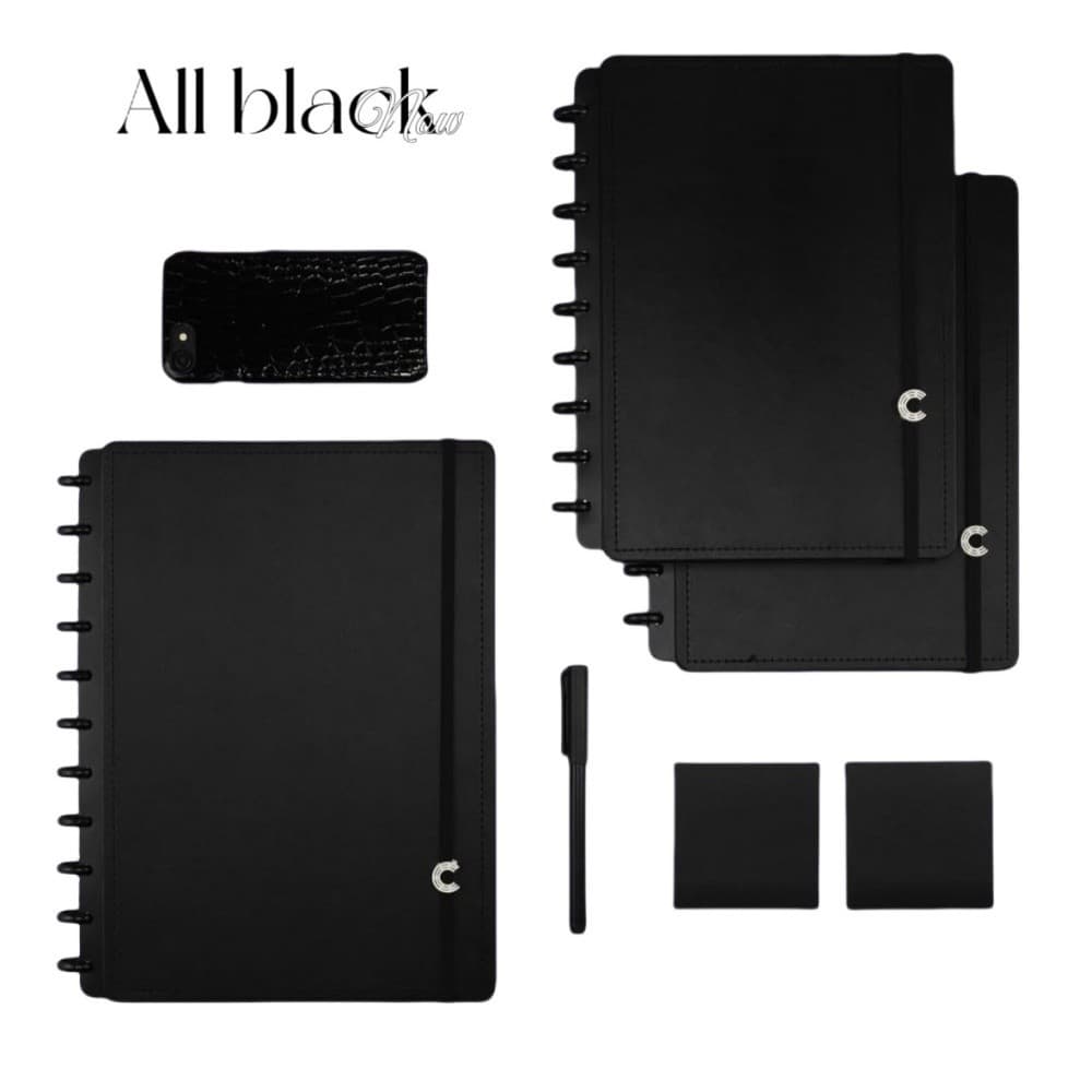 Caderno Inteligente A5/B5 Luxo Destacável Curlew Capa Dura 80 Folhas unissex