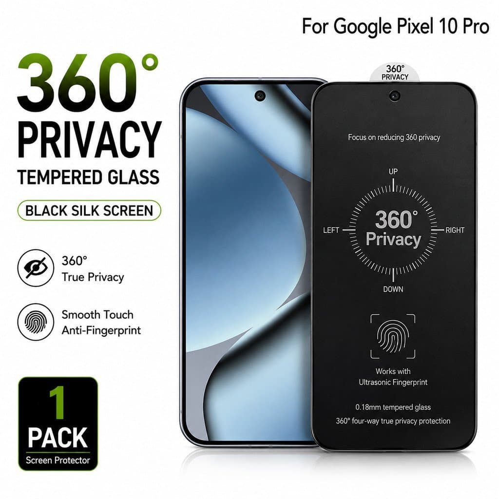 360 °   Película Protetora de Tela de Vidro Temperado com Privacidade 0.18mm Cola Total Anti-Espionagem Anti-Impressão D