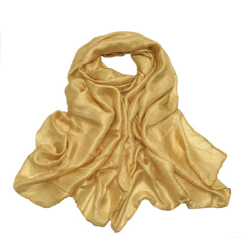 Cachecol feminino novo estilo cachecol holandês linho cor sólida imitação de seda macio Toe-coberto xale cachecol