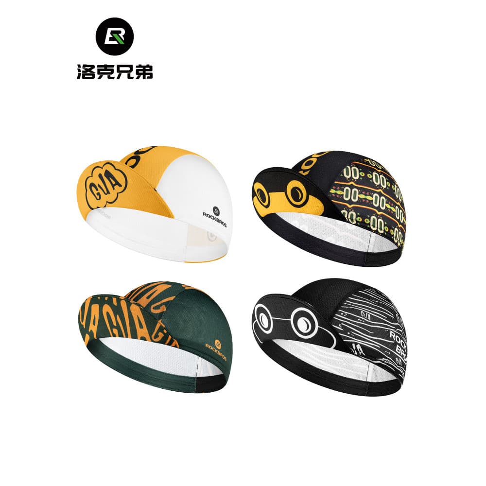 Rock Brothers Boné de ciclismo à prova de vento absorvente de suor respirável masculino feminino forro de capacete de bi