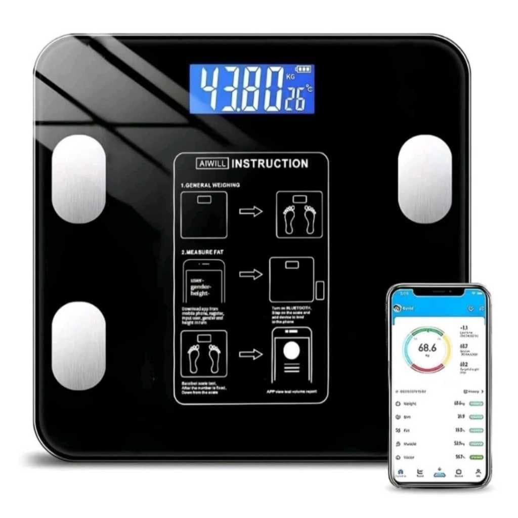 Balança Digital Medidora Corporal Bioimpedância 180KG