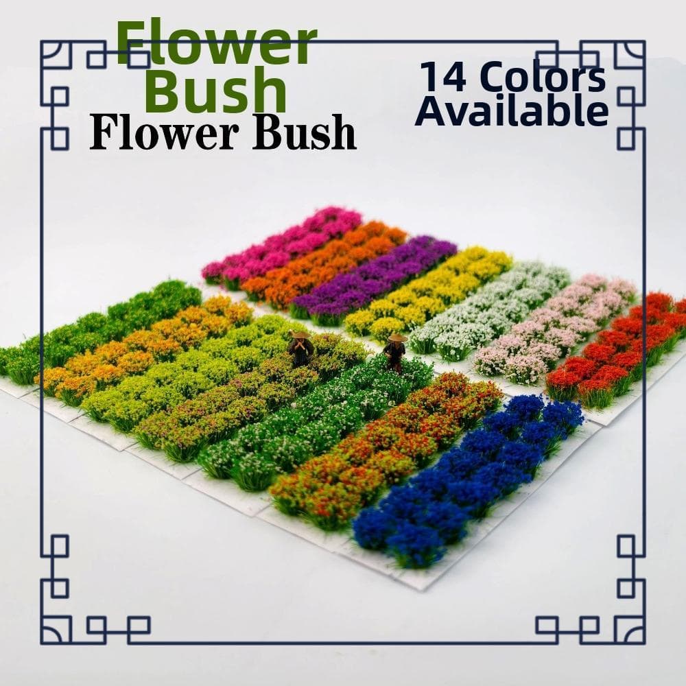 14 Unidades/Conjunto Clusters De Flores Simuladas , Plástico 13 ~ 15 Mm * 10 DIY Decoração De Jardim Em Miniatura