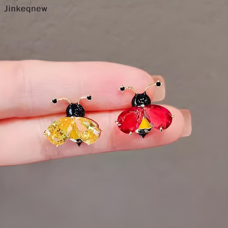 JNBR Broche De Abelha De Cristal Fofo Para Roupas Femininas Casaco Joia Acessório Presente JIN