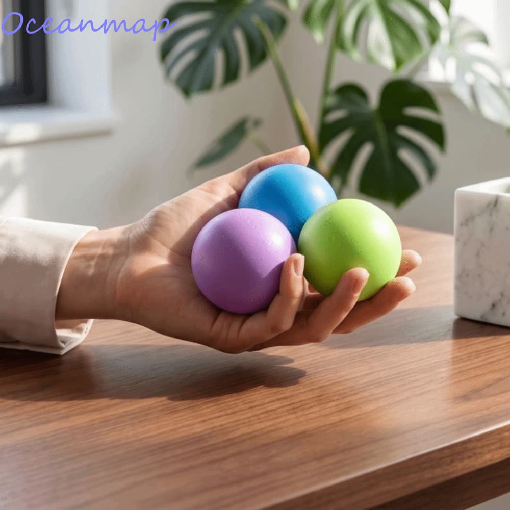 Brinquedo De Aperto De Ligação Rápida De Bola OCEANMAP , Mole Colorido De Pitada Sensorial Super Macio De 6 Cm