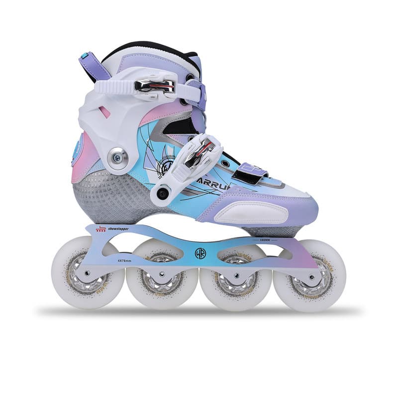 Walker V9 Flat Flower Brake Patins Inline Adulto Juventude Patins de Linha Única HV Patins Inline c