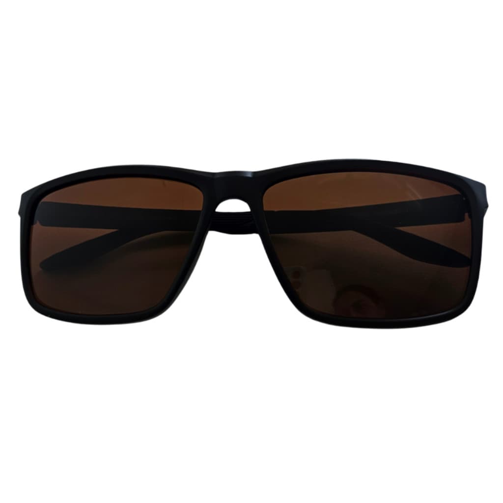 Óculos de Sol Retangular Masculino Preto