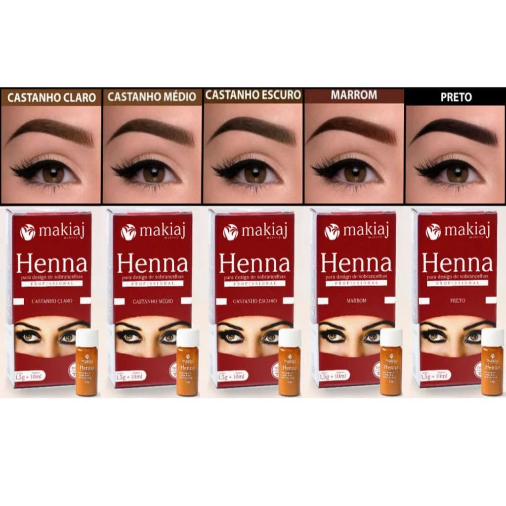 Kit Henna Makiaj para Sobrancelhas